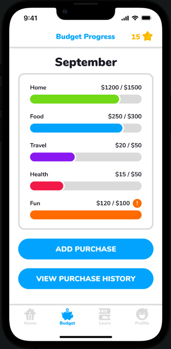 Coin Jar Feature Budgeting